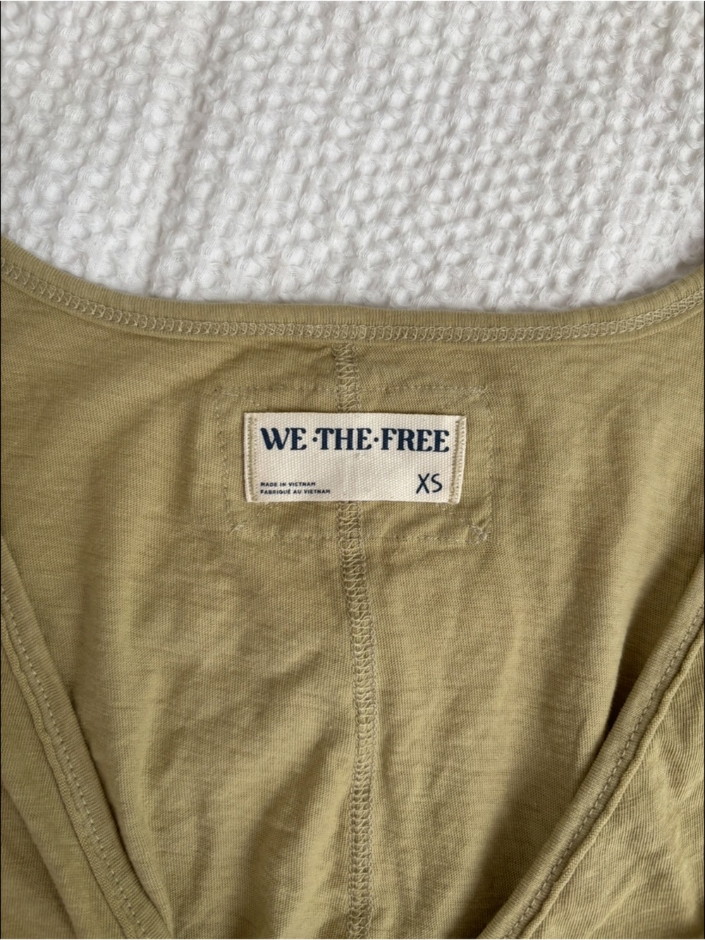 We the free Ivy Tee in Dried Aloe in size XS - Picture 6 of 6